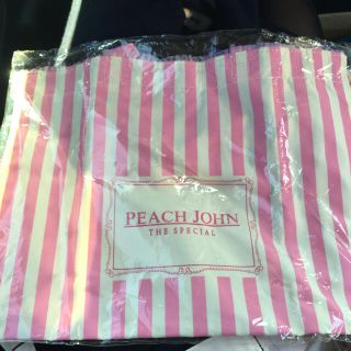 ピーチジョン(PEACH JOHN)のPJ ピンクストライプ トートバッグ(トートバッグ)