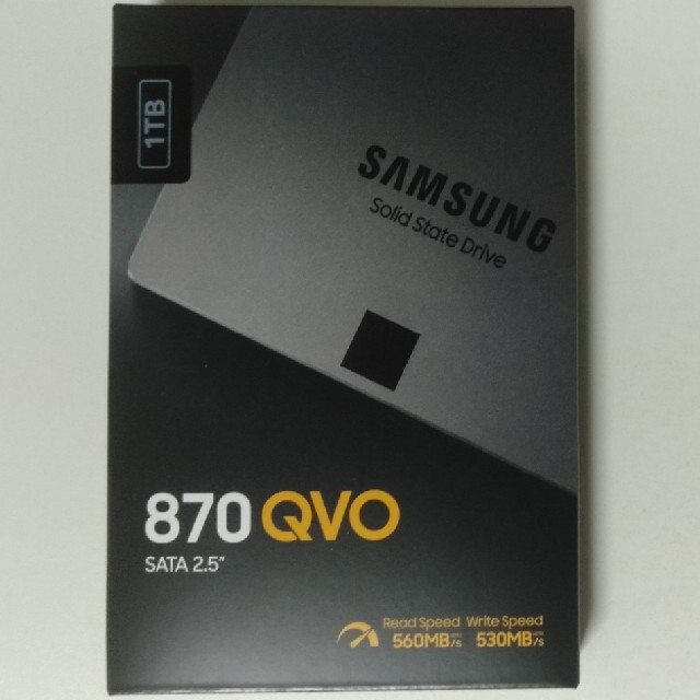 新品未開封 Samsung SSD 870 QVO 1TB 送料無料PC/タブレット