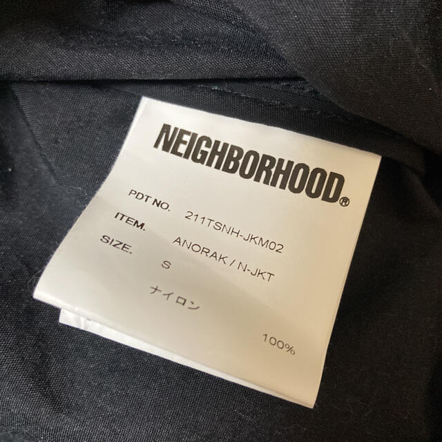 NEIGHBORHOOD(ネイバーフッド)の新品 黒S 21SS NEIGHBORHOOD ANORAK / N-JKT メンズのジャケット/アウター(ナイロンジャケット)の商品写真