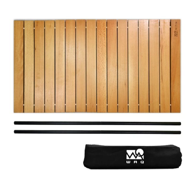 waq キャリーワゴンテーブル　ウッド　木 スポーツ/アウトドアのアウトドア(その他)の商品写真