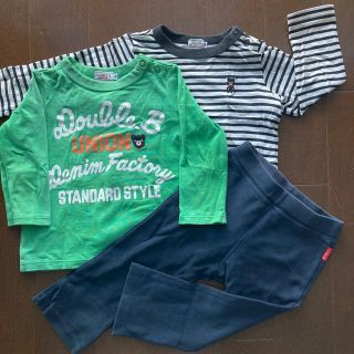 ダブルビー(DOUBLE.B)のダブルビー　90 長袖　2枚セット　おまけズボン(Tシャツ/カットソー)