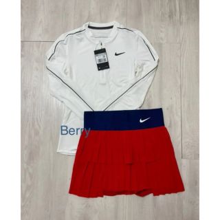 NIKE - ☆新品☆ NIKE テニスウェア プリーツスコート Red US-Sの通販