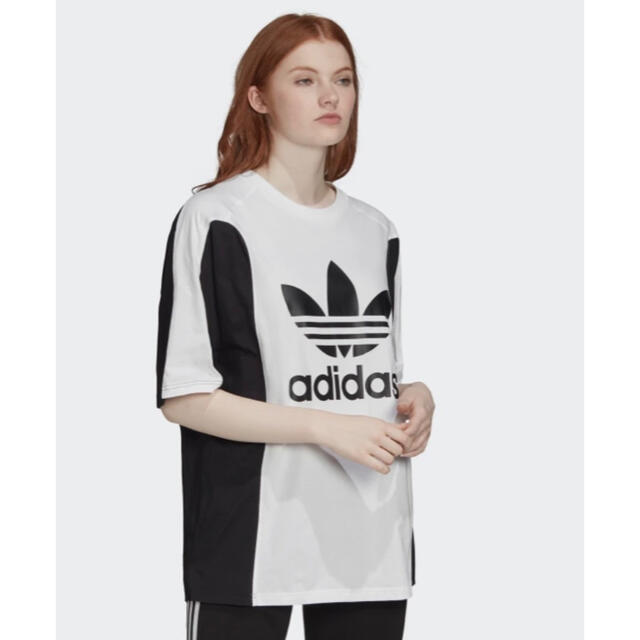 adidas(アディダス)のadidas orignals 半袖 ワイド シルエット Tシャツ ユーズド レディースのトップス(Tシャツ(半袖/袖なし))の商品写真