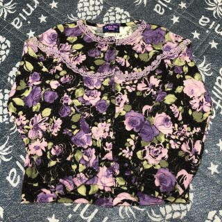 アナスイミニ(ANNA SUI mini)のアナスイミニ 花柄カーディガン　130サイズ(カーディガン)