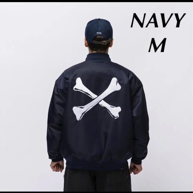 国産】 JACKET TEAM WTAPS 21FW - W)taps NAVY ダブルタップス M