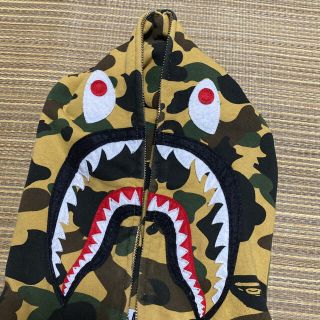 APE BAPE KAWS SHARK HOODIE シャークパーカー　M L