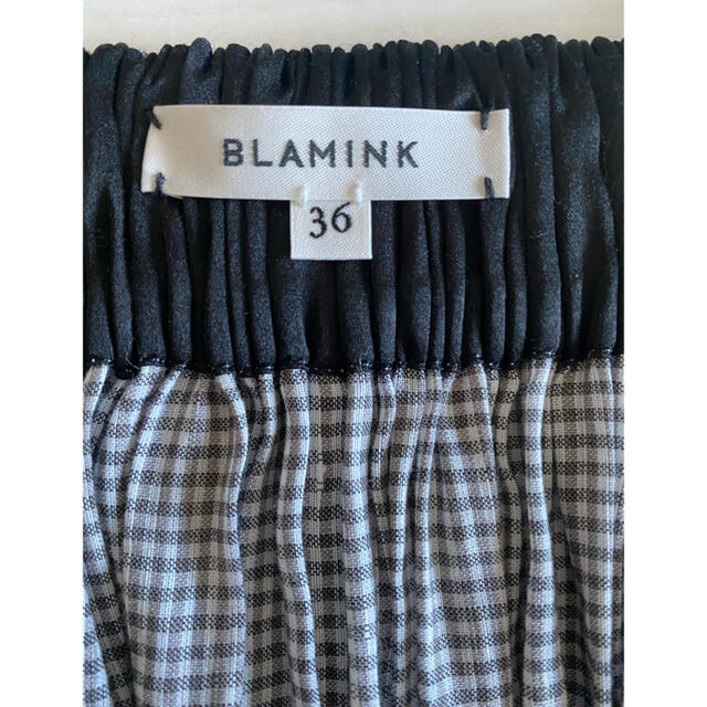 BLAMINK ブラミンク ギンガムチェックカシュクール ラップワンピース 36