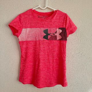 アンダーアーマー(UNDER ARMOUR)のアンダーアーマー 女の子 130 ピンク 訳ありスポーツTシャツ(Tシャツ/カットソー)