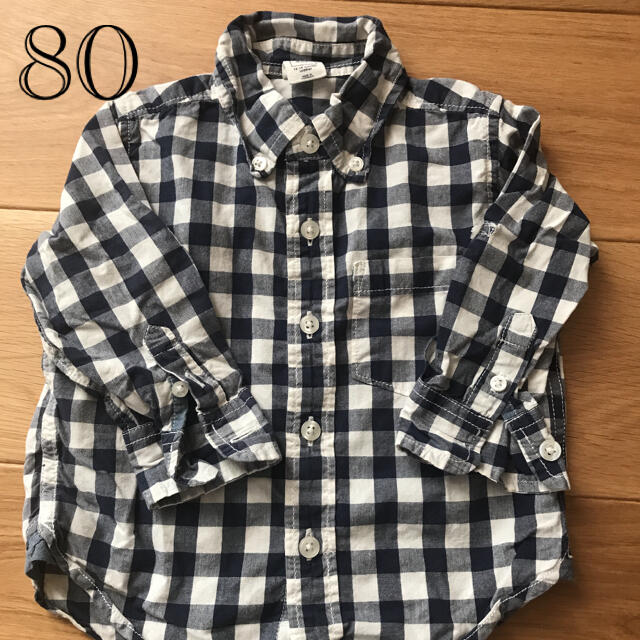 babyGAP(ベビーギャップ)のbabyGap ベビーギャップ　チェック柄シャツ⭐︎80 キッズ/ベビー/マタニティのベビー服(~85cm)(シャツ/カットソー)の商品写真