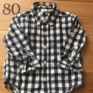 ベビーギャップ(babyGAP)のbabyGap ベビーギャップ　チェック柄シャツ⭐︎80(シャツ/カットソー)