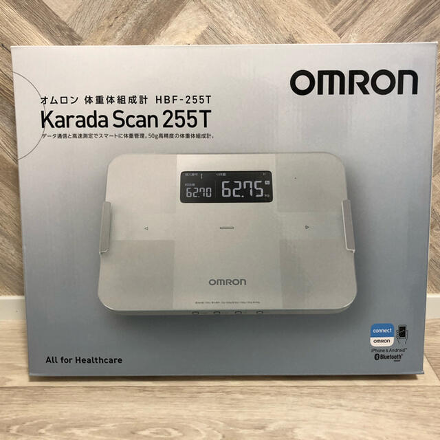 OMRON(オムロン)のオムロン 体重体組成計 HBF-255T スマホ/家電/カメラの生活家電(体重計)の商品写真