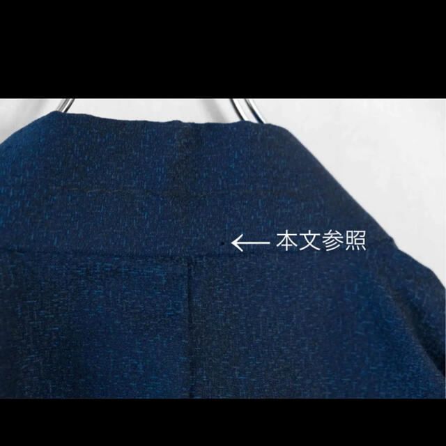 アウトレット品◇これからの季節に　上質なメンズ羽織り　ブルー　美しい色味　和装 メンズの水着/浴衣(着物)の商品写真