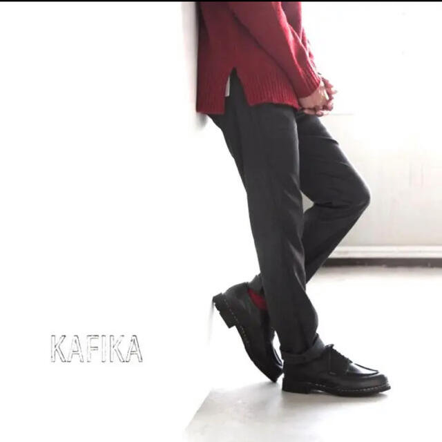 KAFIKA☆ストレッチトラウザーパンツ☆スリムストレート☆新品未 KAFIKA☆ストレッチトラウザーパンツ☆スリムストレート☆新品未