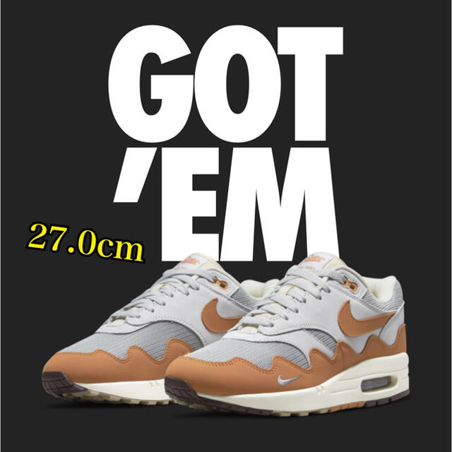 NIKE Air Max 1 x Patta Monarch パタ 27cm