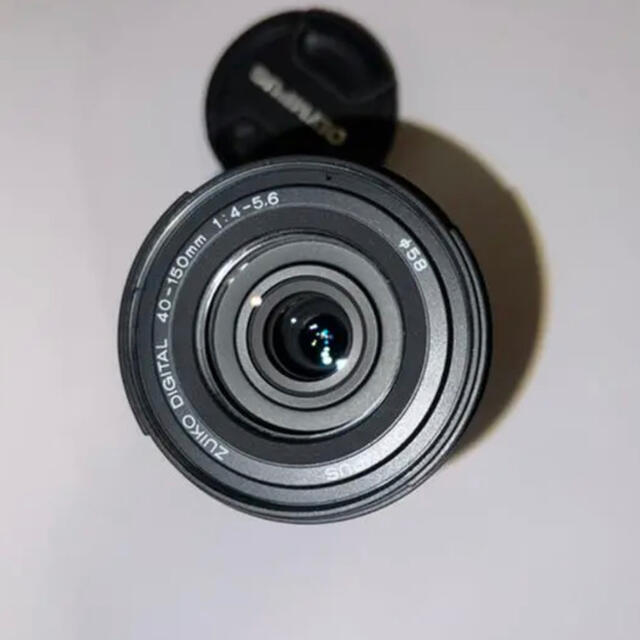 OLYMPUS(オリンパス)のOLYMPUS M ED40-150F4-5.6 ブラック スマホ/家電/カメラのカメラ(レンズ(ズーム))の商品写真