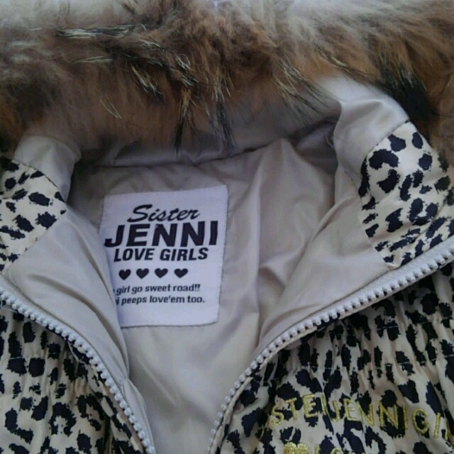 JENNI(ジェニィ)のシスタージェニィ、リアルファー付ジャンパー キッズ/ベビー/マタニティのキッズ服女の子用(90cm~)(ジャケット/上着)の商品写真