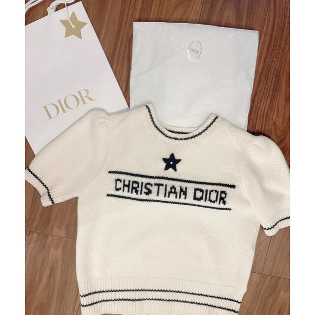 Christian Dior(クリスチャンディオール)のChristian Dior★ショートスリーブセーター　ニット レディースのトップス(ニット/セーター)の商品写真