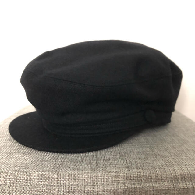 BEAMS(ビームス)の☆キャスケット 帽子 イタリア製 ウール 黒 レディースの帽子(キャスケット)の商品写真