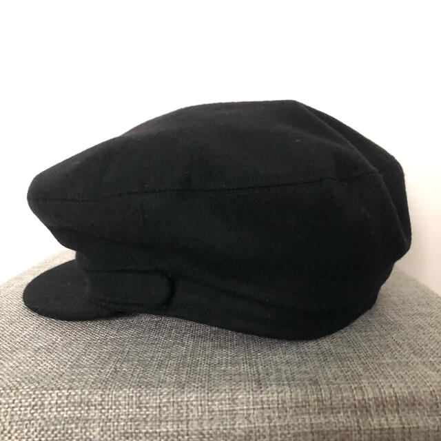 BEAMS(ビームス)の☆キャスケット 帽子 イタリア製 ウール 黒 レディースの帽子(キャスケット)の商品写真