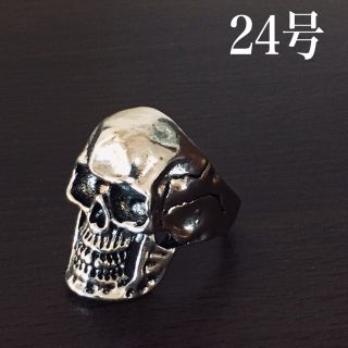 美品☆メンズアクセサリー スカルリング 24号(リング(指輪))