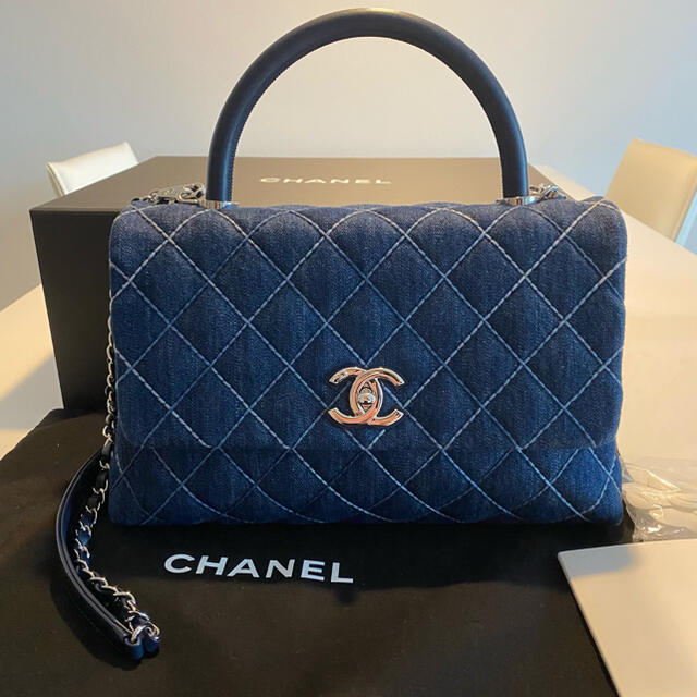 CHANEL シャネル　トップハンドルフラップバッグ　デニムショルダーバッグ