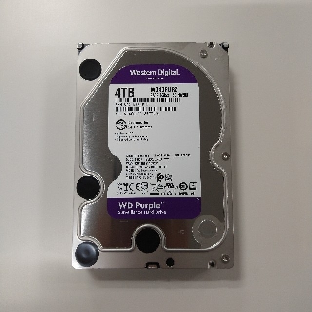 4TB 3.5インチHDD SATA ウエスタンデジタル WD40PURZ | cao.com.ec