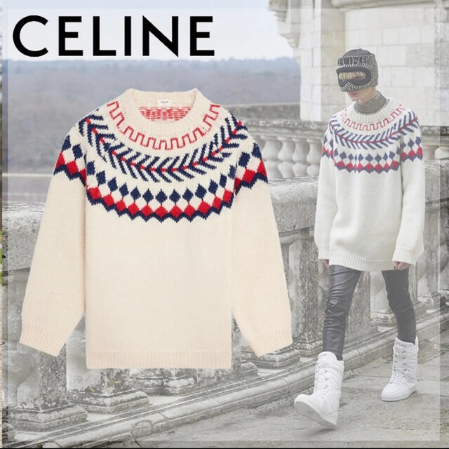 celine - CELINE 21aw オーバーサイズ　シェトランド　ウールセーター