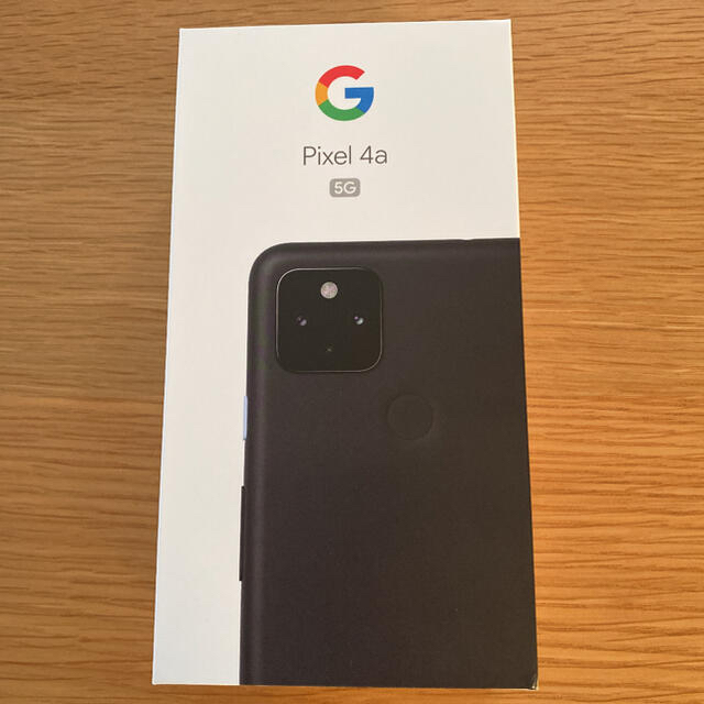 Google pixel 4a(5a) just Blackスマートフォン/携帯電話