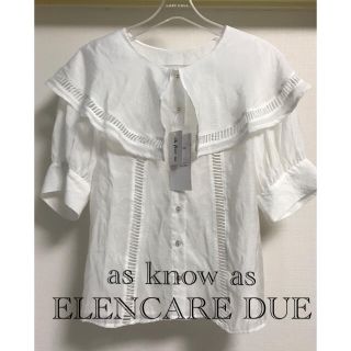 アズノウアズ(AS KNOW AS)のas know as  ELENCARE DUE はしごレースブラウス(シャツ/ブラウス(長袖/七分))