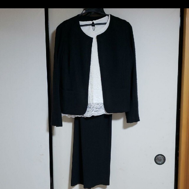 セレモニースーツ3点セット13号 レディースのフォーマル/ドレス(スーツ)の商品写真