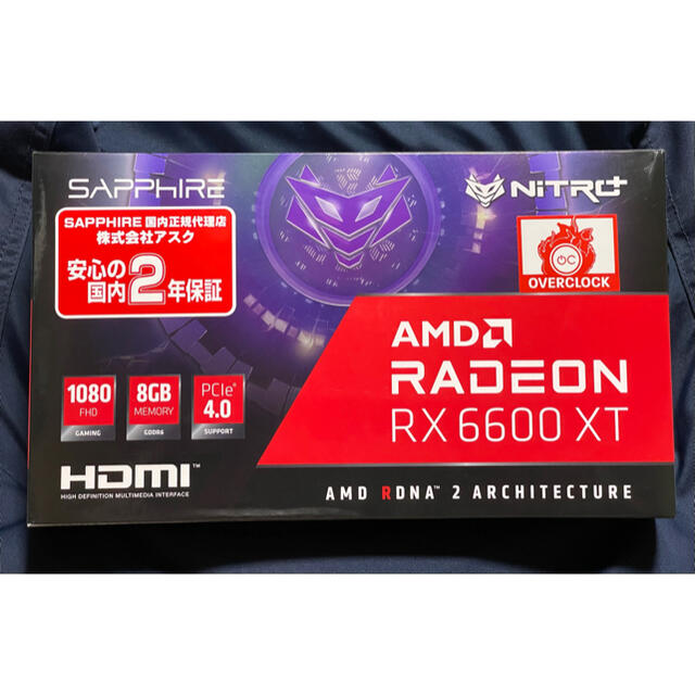 SAPPHIRE NITRO+ Radeon RX 6600 XTPC/タブレット