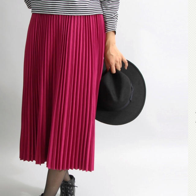 WEGO(ウィゴー)のプリーツロングスカート パープル レディースのスカート(ロングスカート)の商品写真