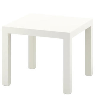 イケア(IKEA)の【新品】IKEA LACK ラック　サイドテーブル　ホワイト(コーヒーテーブル/サイドテーブル)