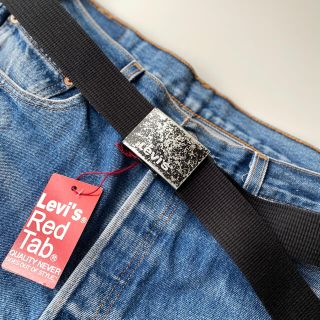 リーバイス(Levi's)のLevi's リーバイス GIベルト ガチャベルト 男女兼用 黒 ヴィンテージ風(ベルト)