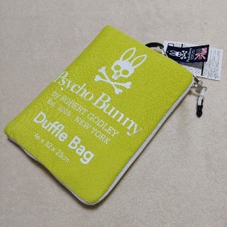 ★新品タグ付き★サイコバニー　折り畳み ボストンバッグ　ライムグリーン(ボストンバッグ)