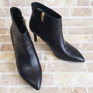 ロックポート(ROCKPORT)のロックポート ☆ ポインテッドトゥ レザー ショートブーツ ブーティ 25 黒(ブーティ)