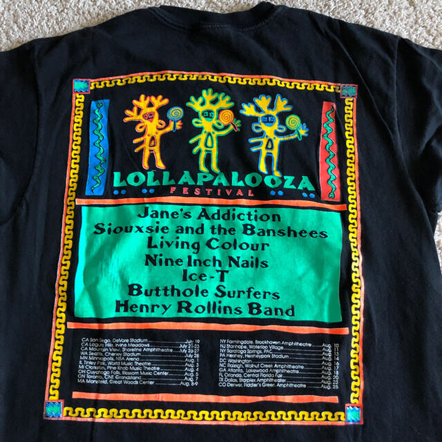 超レアデッドストックVintage 1991年第1回ロラパルーザフェス Tシャツ ...