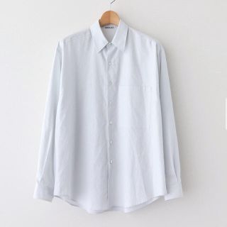 AURALEE WASHED FINX TWILL BIG SHIRTS (シャツ)