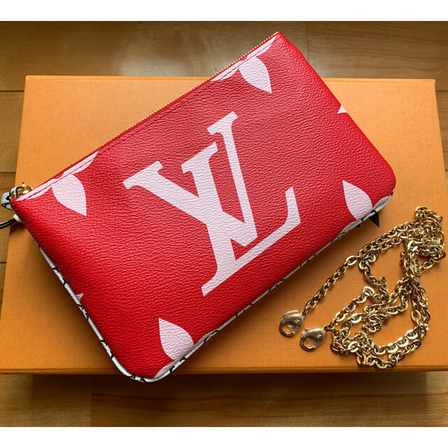 全ての VUITTON LOUIS - ジップ ドゥーブル ポシェット 新品‼️ルイ