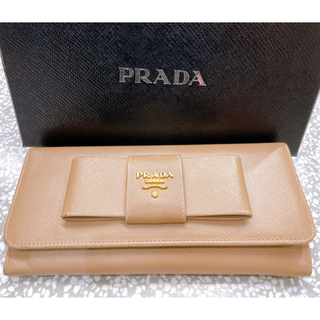 プラダ(PRADA)のPRADA プラダ サフィアーノフィオッコ 長財布(財布)