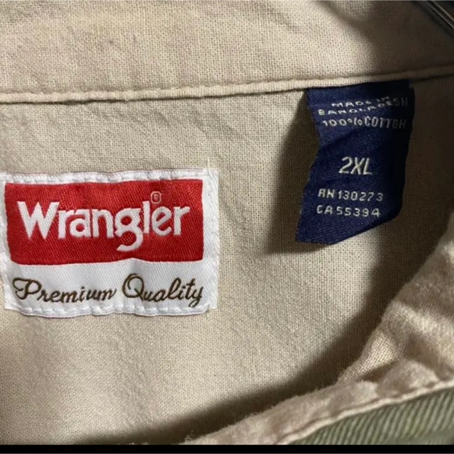 Wrangler(ラングラー)の90s 古着 ラングラー BDシャツ 2XL ビッグシルエット ゆるだぼ メンズのトップス(シャツ)の商品写真