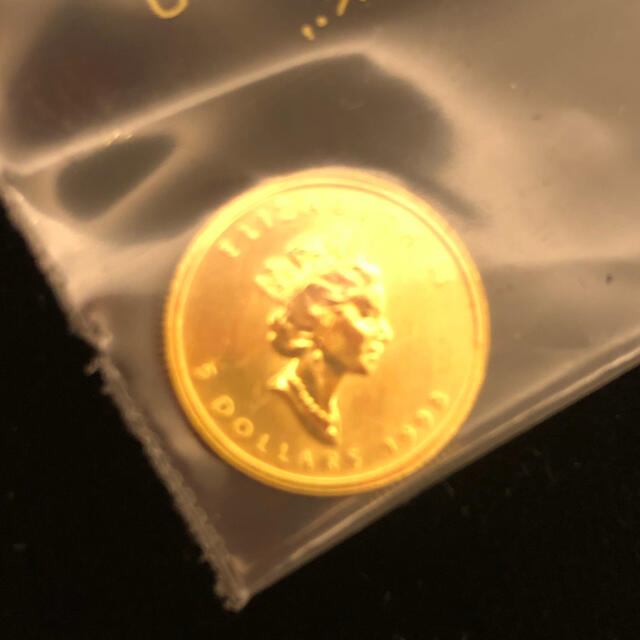 メイプルリーフ金貨　1/10oz 3個セット　カナダ　コイン　金貨貨幣