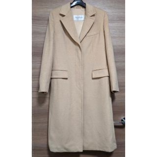 マックスマーラ(Max Mara)のMaxMara 最高級ライン 白タグ キャメル100% チェスター コート.(ロングコート)