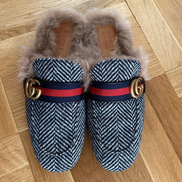 2021春の新作 美品✨GUCCI グッチ プリンスタウン ファー チェック GG