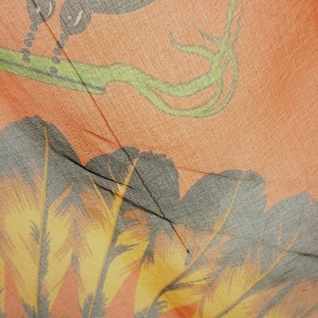 Hermes   エルメス BRAZIL スカーフ  フェザー 羽柄 シルクシフォン