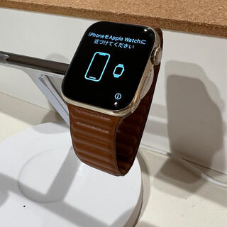 アップルウォッチ(Apple Watch)の【美品】Apple Watch series 6 44mm ゴールドステンレス(腕時計(デジタル))