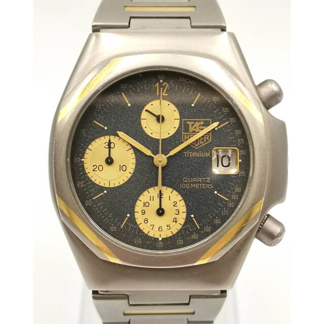 【お得】 TAGHEUER - Heuer TAG 225.206 時計 クロノグラフTI/K18YG チタニウム 腕時計(アナログ)