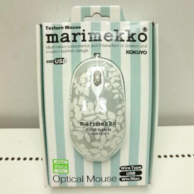 marimekko(マリメッコ)の【新品・匿名】マリメッコ　マウス　KOKUYO テクスチャマウス スマホ/家電/カメラのPC/タブレット(PC周辺機器)の商品写真