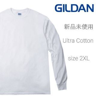 ギルタン(GILDAN)の新品未使用 ギルダン ウルトラコットン 6oz  長袖Tシャツ ホワイト 2XL(Tシャツ/カットソー(七分/長袖))