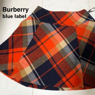 バーバリーブルーレーベル(BURBERRY BLUE LABEL)の【美品】BURBERRY BLUELABEL バーバリーチェックスカート36 S(ひざ丈スカート)